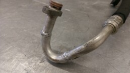 Popravilo krivine klimatske cevi - dodajanje vmesnega delca